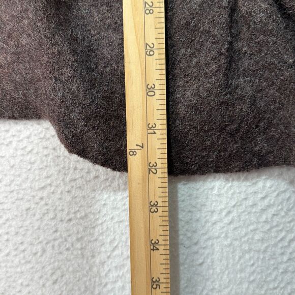 Cynthia Rowley Sweater Womens Size L Cardigan Brown Floral Overlay 100% Wool - Picture 5 of 8